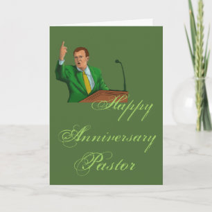Lycklig Annivrsary Pastor Kort