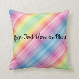 Lycklig Anpassningsbar av Bright Rainbow Pillow R Kudde