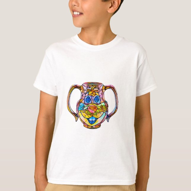 Lycklig Ansikte Boy's T-Shirt (Framsida)