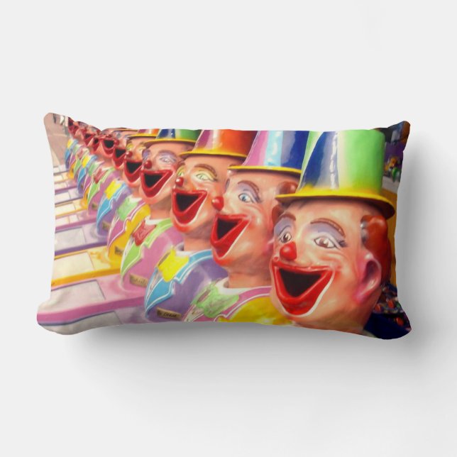 Lycklig Ansikte Clowns, Lumbar Cushion Lumbarkudde (Framsida)
