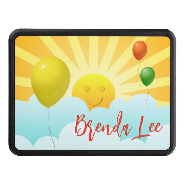 Lycklig Ansikte i moln Dragkroksskydd (Framsidan)