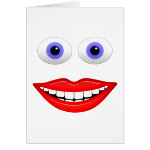 Lycklig Ansikte-kort Hälsningskort