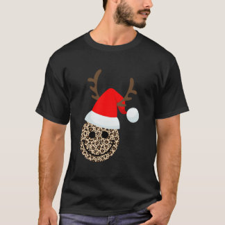 Lycklig Ansikte med Santa Smile Ansikte T Shirt