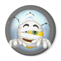 Lycklig Ansikte Mummy Magnet