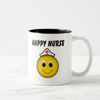 Lycklig Ansikte Nurse Två-Tonad Mugg