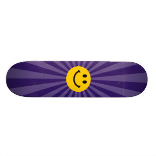 Lycklig Ansikte Old School Skateboard Bräda 18 Cm