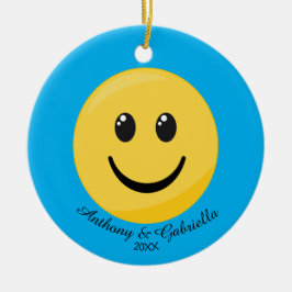 Lycklig Ansikte Personlig Emoji Ornament