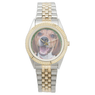 Lycklig Ansikte Smiling Beagle Armbandsur