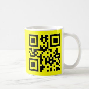 ☺ Lycklig Ansikte Smiling Emoji - QR-kod Kaffemugg