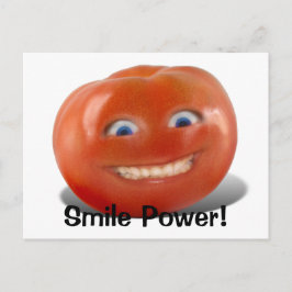Lycklig Ansikte Smiling Tomato Vykort