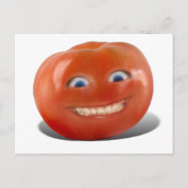 Lycklig Ansikte Smiling Tomato Vykort