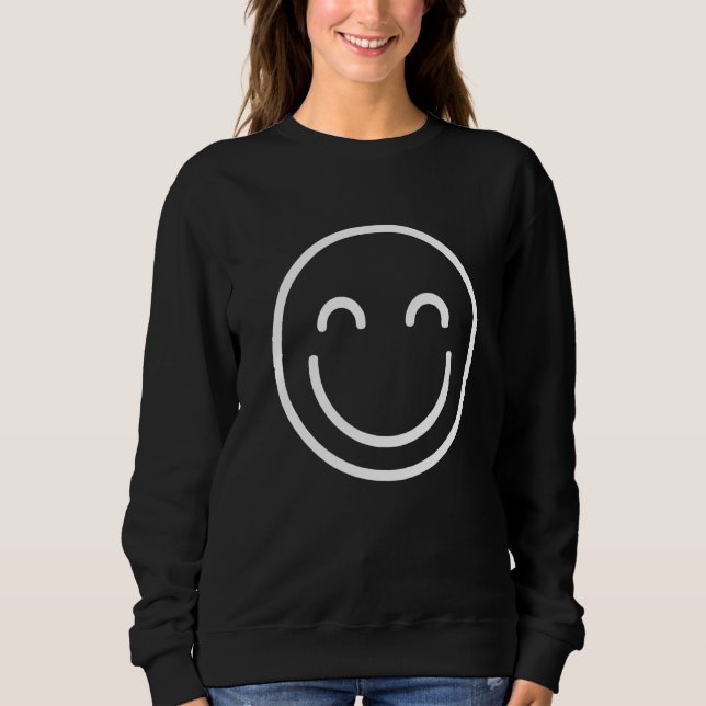 Lycklig Ansikte T Shirt (Framsida)