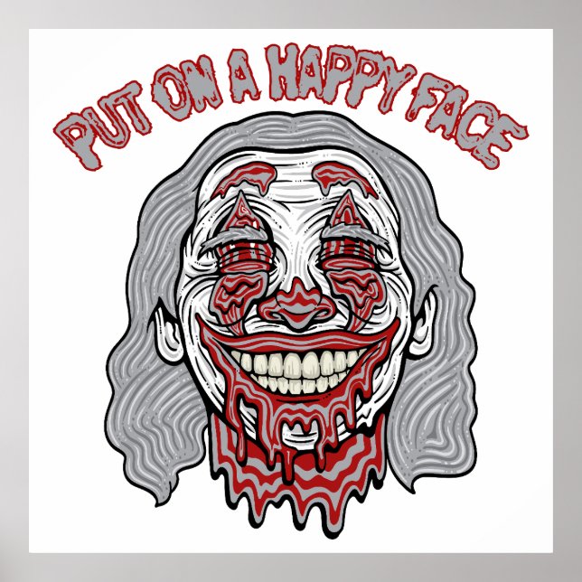 Lycklig Ansikte Villain Poster (Framsidan)