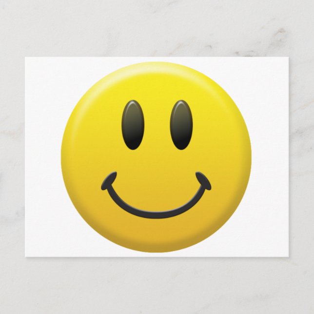 Lycklig Ansikte Vykort (Framsida)