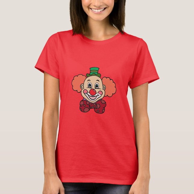 Lycklig ansikteclown tee shirt (Framsida)