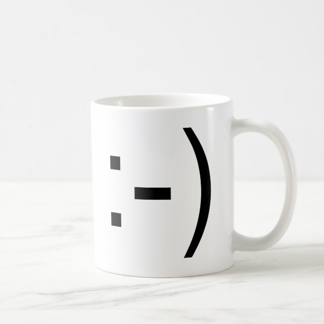 Lycklig ansikteemoticon! kaffemugg (Höger)