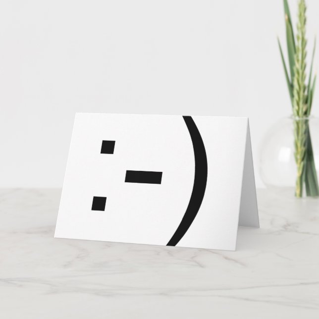 Lycklig ansikteemoticon! kort (Framsida)