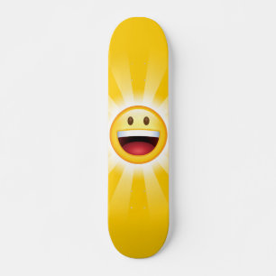 Lycklig ansikteEmoticon Mini Skateboard Bräda 18,7 Cm