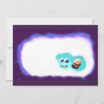 Lycklig ansiktefrukt och muffin