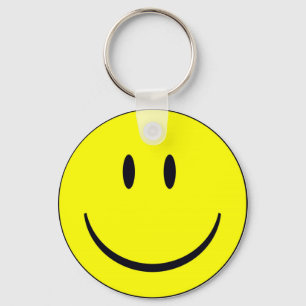 lycklig ansiktekeychain nyckelring