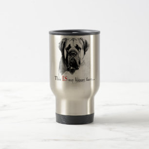 Lycklig ansiktemugg för Mastiff Resemugg
