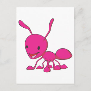 Lycklig Ant Vykort