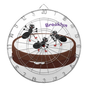 Lycklig ants isar på tecknad av cookie darttavla