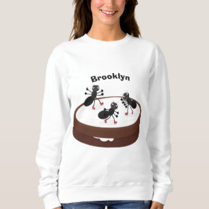 Lycklig ants isar på tecknad av cookie t shirt
