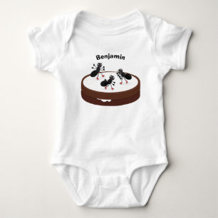 Lycklig ants isar på tecknad av cookie t shirt