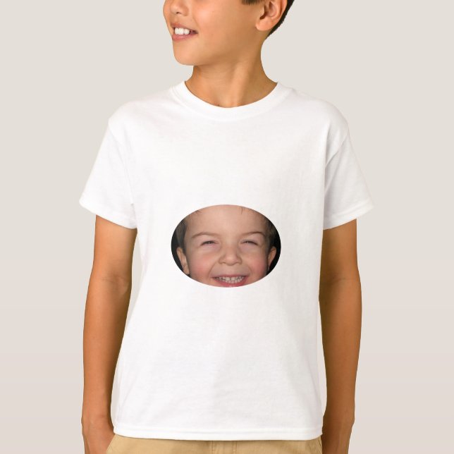 Lycklig apaOval T-shirt (Framsida)
