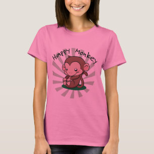 Lycklig apaT-tröja T Shirt