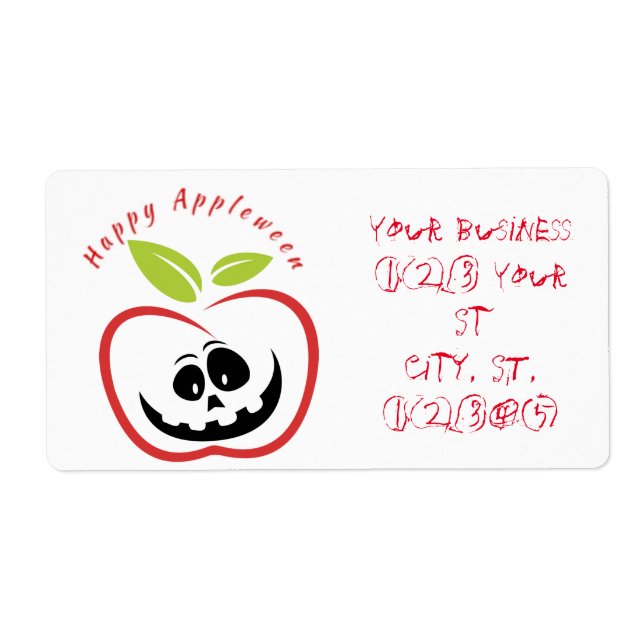 Lycklig Appleween-Jack O'lantern Thunder_Cove Fraktsedel (Framsidan)