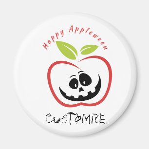 Lycklig Appleween-Jack O'lantern Thunder_Cove Magnet