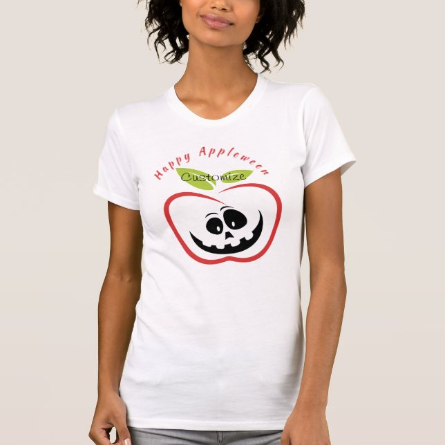 Lycklig Appleween-Jack O'lantern Thunder_Cove T Shirt (Framsida)