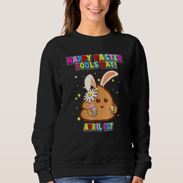 Lycklig April Fools Day Påskhare April Fools Da T Shirt (Framsida)