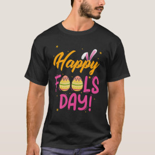Lycklig April-fotbolls-dagen 1:a april-skoldagen - T Shirt