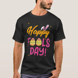 Lycklig April-fotbolls-dagen 1:a april-skoldagen - T Shirt