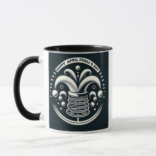 Lycklig april-skoldagen Mugg   1 april