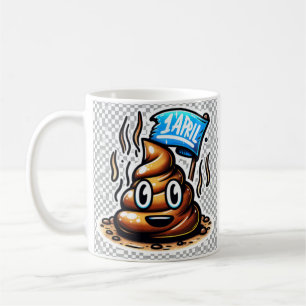 Lycklig april-skoldagen Mugg April 1:a fonny Sko