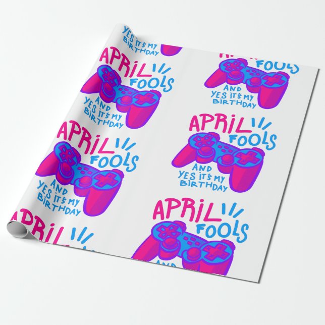 lycklig aprildag-dag-spelare presentpapper (Utrullad)