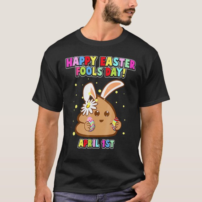 Lycklig aprildag, Påskhare April Fools D. T Shirt (Framsida)