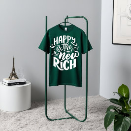 Lycklig är den nya Riken - Motiv T-Shirt