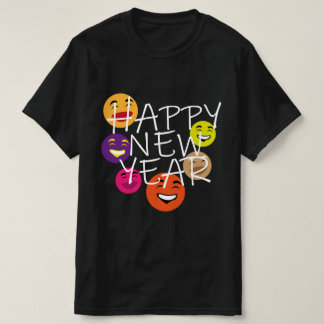 LYCKLIG ÅR EMOJIS T SHIRT
