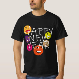 LYCKLIG ÅR EMOJIS T SHIRT