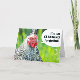 Lycklig är födelsedag för vem som helstChicken Hum Helgkort