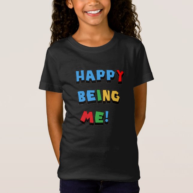 Lycklig är jag t shirt (Framsida)