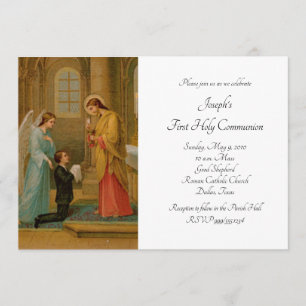 Lycklig är Soul First Communion Inbjudningar