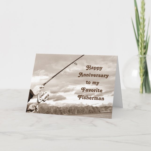 LYCKLIG ÅR TILL MIN *FAVORITE FISHERMAN* KORT (Framsida)