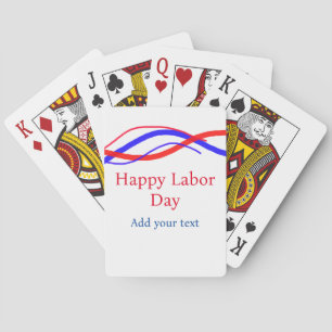 Lycklig arbetardag röd amerikansk tillfogar din te casinokort