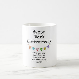 Lycklig arbetsårsdag, den berömda Coworking Coffee Kaffemugg